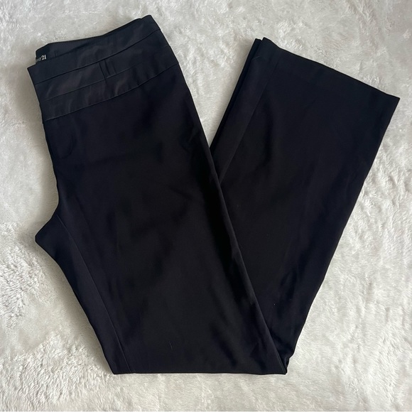 Forever 21 EUC Cumberbund/Tuxedo Style Faux Silk Waist Sleek Trouser Pant - Picture 5 of 8